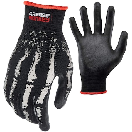 Grease Monkey Foam Nitrile Glove, Black - Large 103522